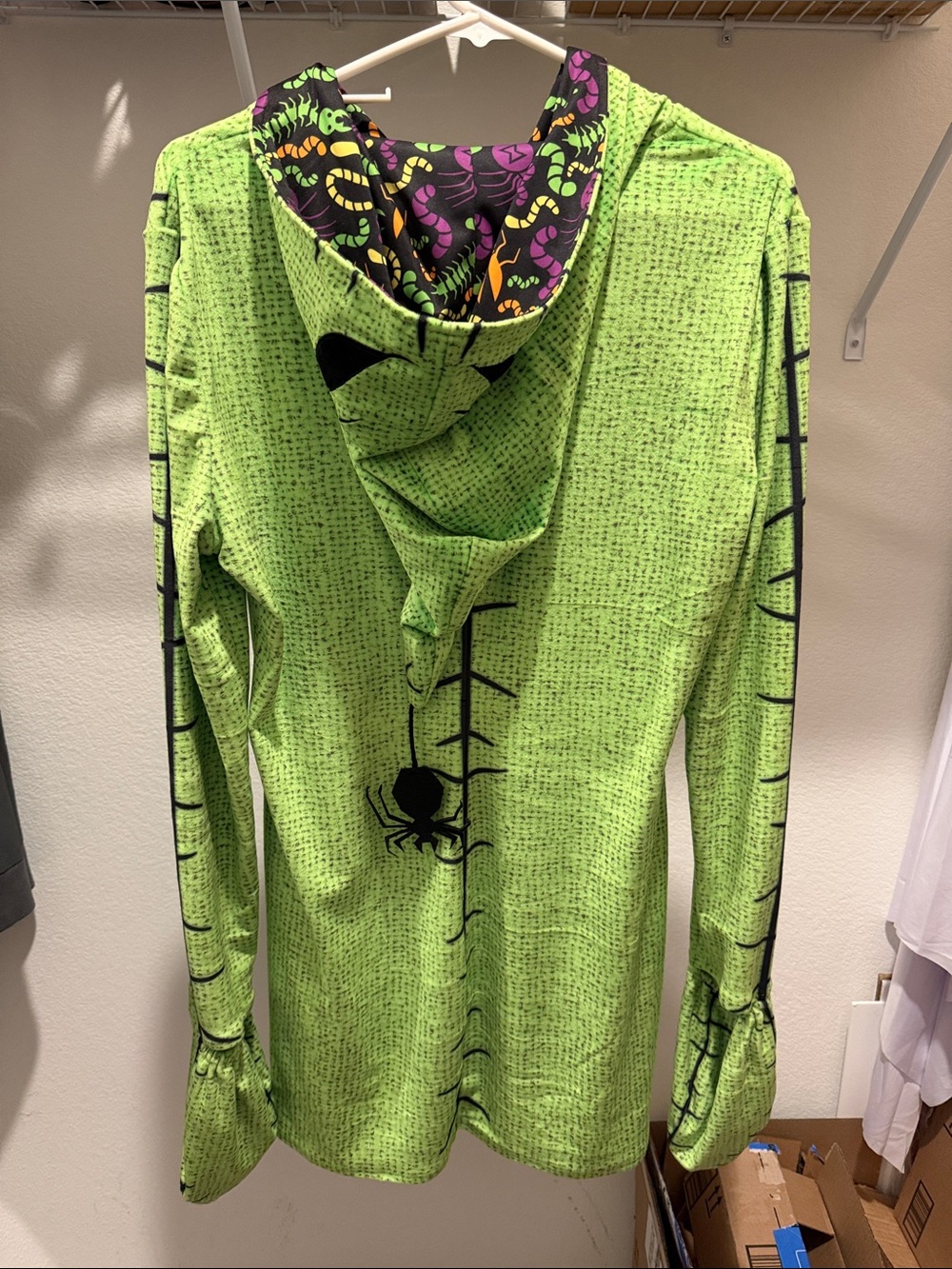 Deluxe Disney Oogie Boogie Women’s Hoodie Costume Dress - Picture 2 of 5